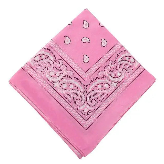 Vintage Style Print Bandana Hair Bands for Girls Women Headband Square Scarf Face Mask Cross Turban Bandanas Headwear