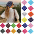 Vintage Style Print Bandana Hair Bands for Girls Women Headband Square Scarf Face Mask Cross Turban Bandanas Headwear