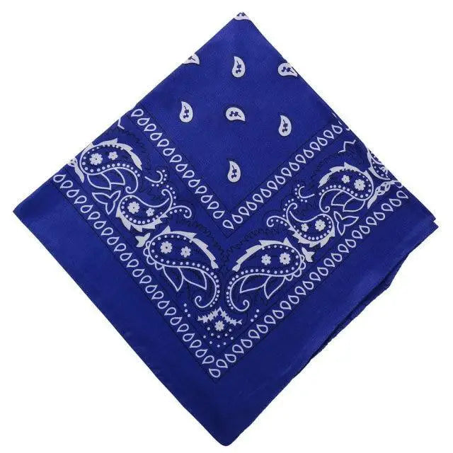 Vintage Style Print Bandana Hair Bands for Girls Women Headband Square Scarf Face Mask Cross Turban Bandanas Headwear