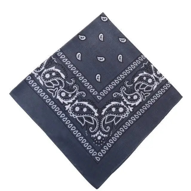 Vintage Style Print Bandana Hair Bands for Girls Women Headband Square Scarf Face Mask Cross Turban Bandanas Headwear