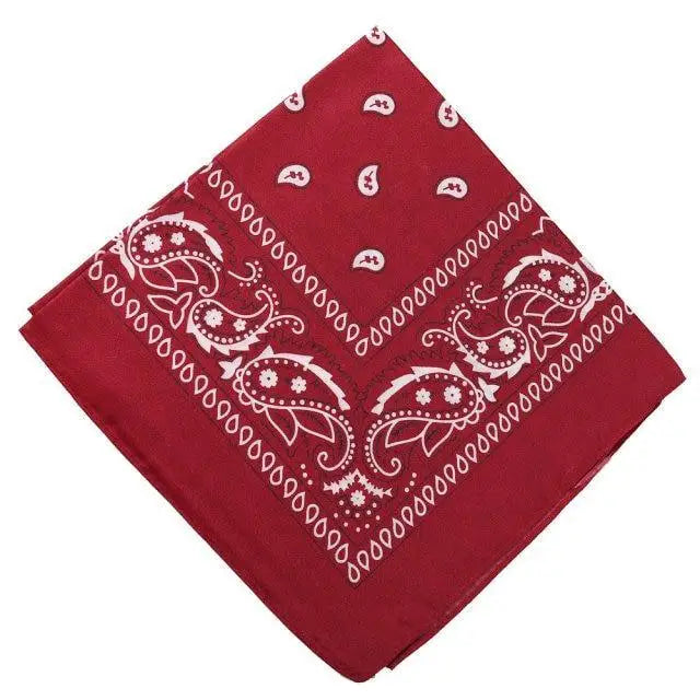 Vintage Style Print Bandana Hair Bands for Girls Women Headband Square Scarf Face Mask Cross Turban Bandanas Headwear