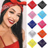 Vintage Style Print Bandana Hair Bands for Girls Women Headband Square Scarf Face Mask Cross Turban Bandanas Headwear