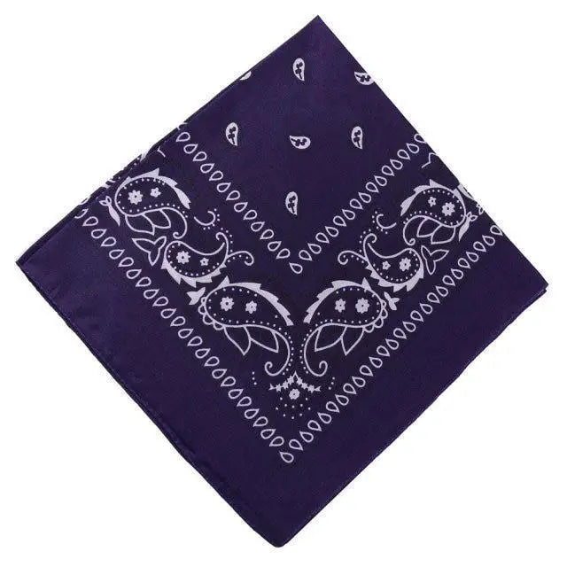 Vintage Style Print Bandana Hair Bands for Girls Women Headband Square Scarf Face Mask Cross Turban Bandanas Headwear