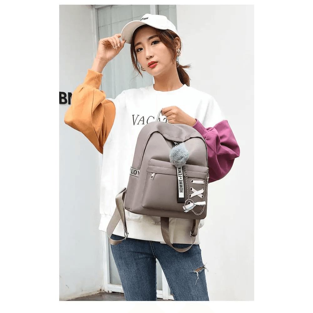 Vintage Style Waterproof Shoulder Backpack For Teenage Girls And Ladies Cute School Bags And Book Bag For Girls