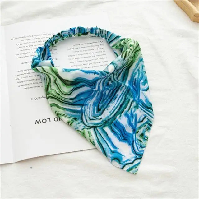 Vintage Style Women’s Bandana Hair Band Scarf Print Paisley Bandanas Headwear Wrist Head Wrap Hair Scarf Headwear