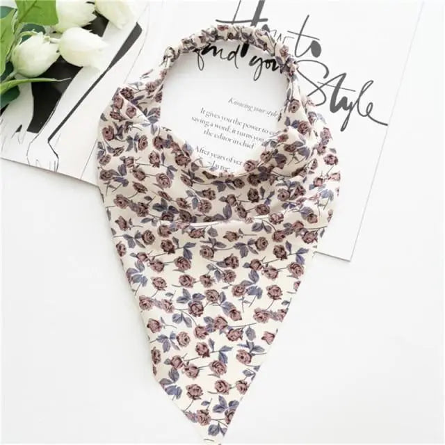 Vintage Style Women’s Bandana Hair Band Scarf Print Paisley Bandanas Headwear Wrist Head Wrap Hair Scarf Headwear