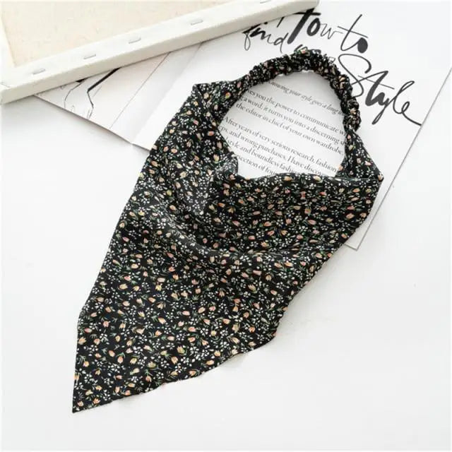 Vintage Style Women’s Bandana Hair Band Scarf Print Paisley Bandanas Headwear Wrist Head Wrap Hair Scarf Headwear