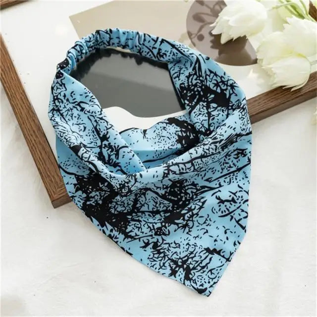 Vintage Style Women’s Bandana Hair Band Scarf Print Paisley Bandanas Headwear Wrist Head Wrap Hair Scarf Headwear