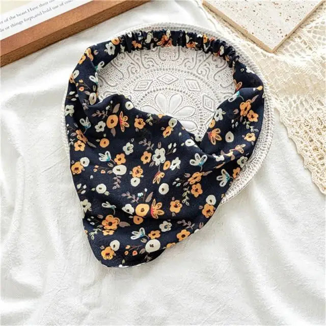 Vintage Style Women’s Bandana Hair Band Scarf Print Paisley Bandanas Headwear Wrist Head Wrap Hair Scarf Headwear