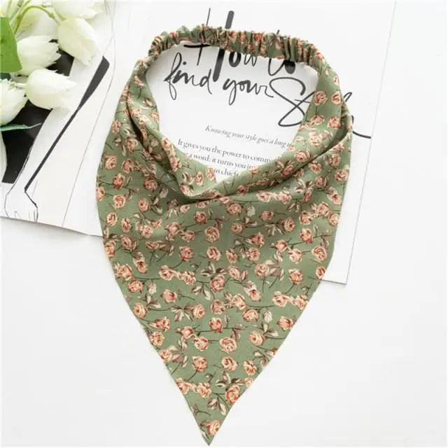 Vintage Style Women’s Bandana Hair Band Scarf Print Paisley Bandanas Headwear Wrist Head Wrap Hair Scarf Headwear