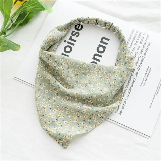 Vintage Style Women’s Bandana Hair Band Scarf Print Paisley Bandanas Headwear Wrist Head Wrap Hair Scarf Headwear