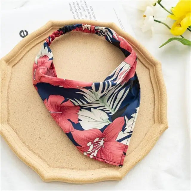 Vintage Style Women’s Bandana Hair Band Scarf Print Paisley Bandanas Headwear Wrist Head Wrap Hair Scarf Headwear