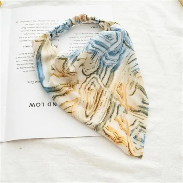 Vintage Style Women’s Bandana Hair Band Scarf Print Paisley Bandanas Headwear Wrist Head Wrap Hair Scarf Headwear