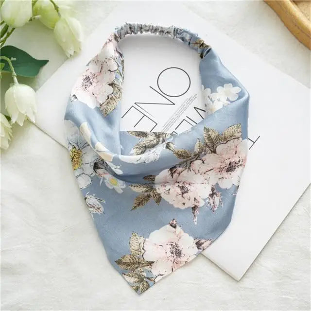 Vintage Style Women’s Bandana Hair Band Scarf Print Paisley Bandanas Headwear Wrist Head Wrap Hair Scarf Headwear