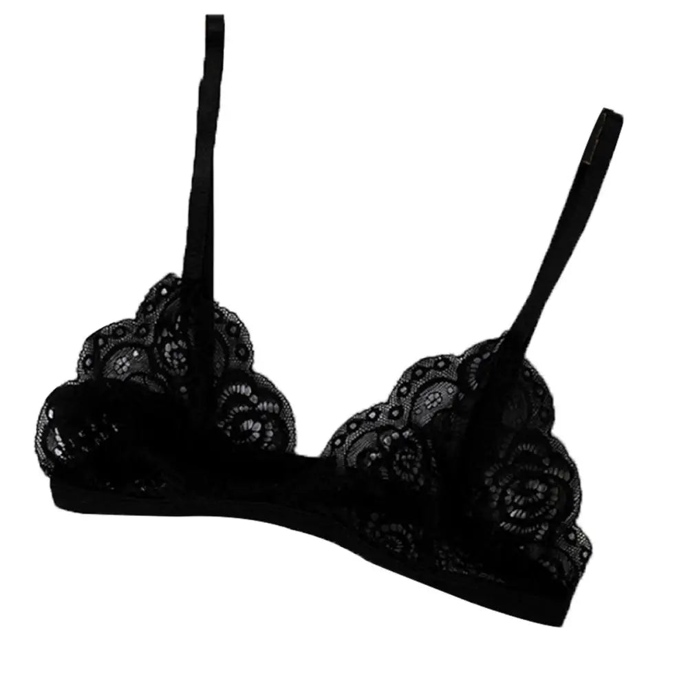 Vintage Style Women’s Thin Bra Without Chest Pad Fashionable Sexy Lace Bra Back Buckle Tube Top Women’s Underwear