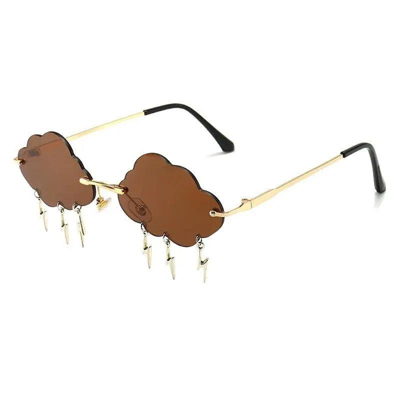 Women Sunglasses Personalized Rimless Sunglasses For Women Vintage Retro Glasses Female Unisex Steampunk Cloud Style CH4