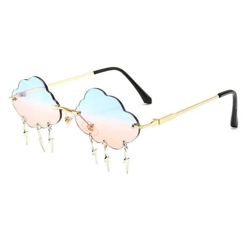 Women Sunglasses Personalized Rimless Sunglasses For Women Vintage Retro Glasses Female Unisex Steampunk Cloud Style CH4