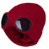 Warm Classic Unisex Wool Knitted Goggles Beanie Comfortable Winter Stylish Hat Outdoor Sports Cap For Men Women New