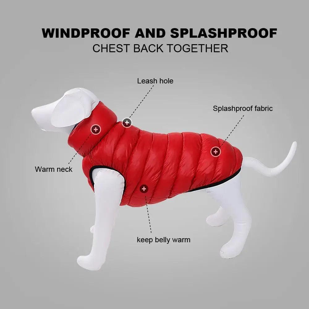 Warm Winter Dog Clothes Vest Reversible Dogs Jacket Coat 3 Layer Thick Pet Clothing Waterproof Outfit for Small Large Dogs - ALLURELATION - 574, 581, comfortable dog clothes, dog clothes, dog coats, dogs snowsuit, pet dogs clothing, reversible dog jackets, splash free jacket for dogs, thick layer dog coat, Warm jacket for dogs, waterproof jackets for dogs, windproof jacket for dogs, winter outfit for dogs - Stevvex.com