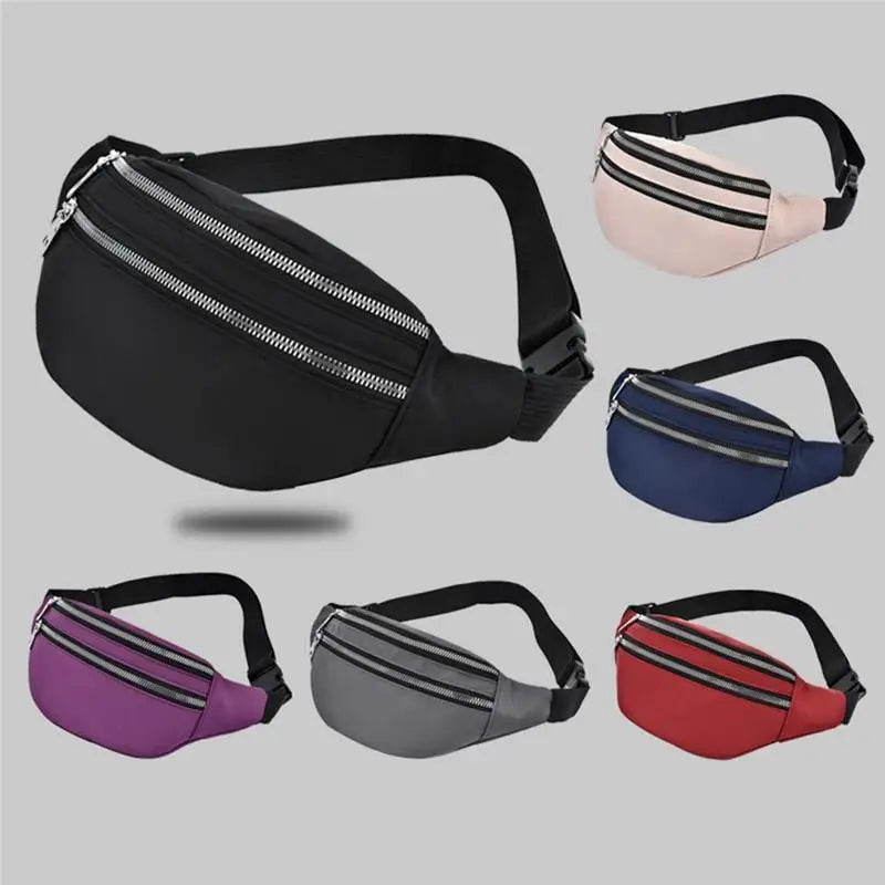 Waterproof Travel Unisex Fanny Pack Simple Design Waist Bags Fashion Bum Bag Trendy Cross Body Chest Bags