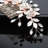 Wedding Crystal Peals Hair Combs Bridal Hair Clips Hair Accessories Handmade Jewelry Headpieces For Bride