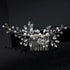 Wedding Crystal Peals Hair Combs Bridal Hair Clips Hair Accessories Handmade Jewelry Headpieces For Bride - 18