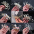 Wedding Crystal Peals Hair Combs Bridal Hair Clips Hair Accessories Handmade Jewelry Headpieces For Bride