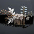 Wedding Crystal Peals Hair Combs Bridal Hair Clips Hair Accessories Handmade Jewelry Headpieces For Bride - 8