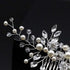 Wedding Crystal Peals Hair Combs Bridal Hair Clips Hair Accessories Handmade Jewelry Headpieces For Bride