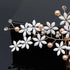 Wedding Crystal Peals Hair Combs Bridal Hair Clips Hair Accessories Handmade Jewelry Headpieces For Bride