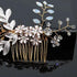 Wedding Crystal Peals Hair Combs Bridal Hair Clips Hair Accessories Handmade Jewelry Headpieces For Bride