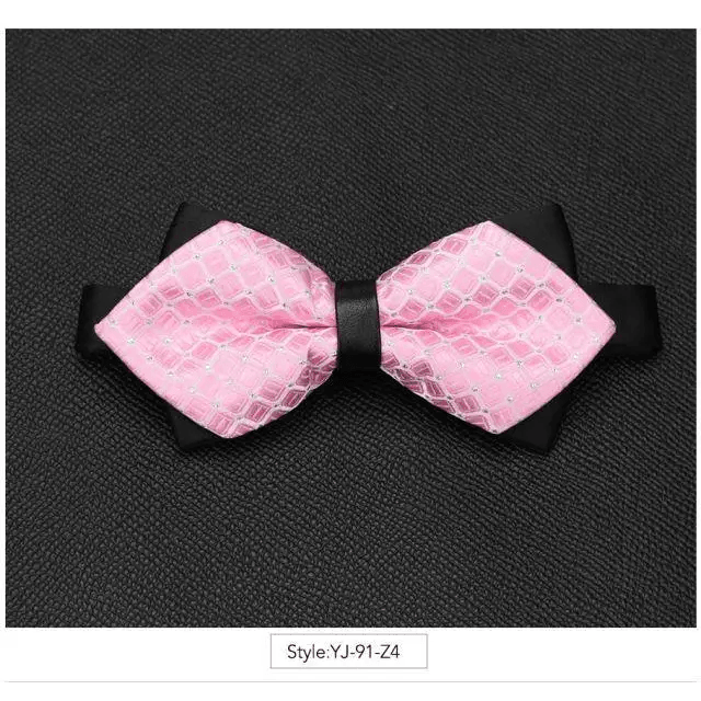 Wedding Men Butterfly Bowtie Formal Bow Ties Beautiful Printed Men Luxury Adjustable Business Bowties - 14