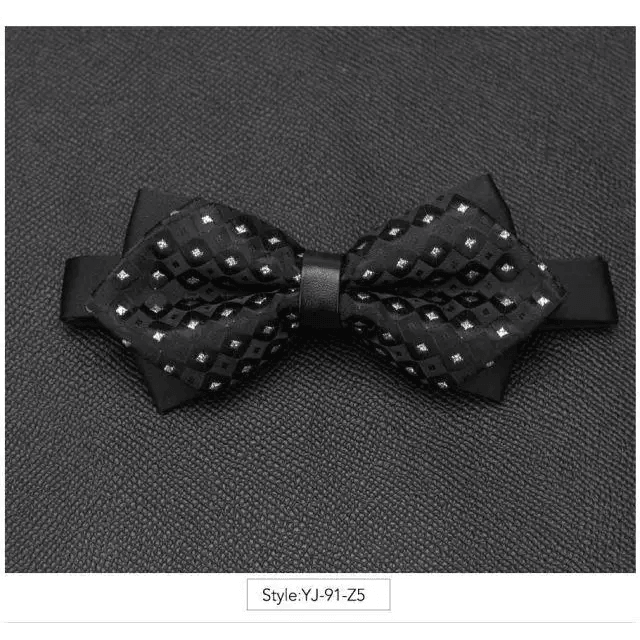 Wedding Men Butterfly Bowtie Formal Bow Ties Beautiful Printed Men Luxury Adjustable Business Bowties - 15