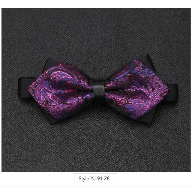 Wedding Men Butterfly Bowtie Formal Bow Ties Beautiful Printed Men Luxury Adjustable Business Bowties - 18