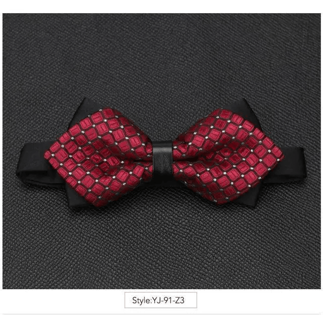 Wedding Men Butterfly Bowtie Formal Bow Ties Beautiful Printed Men Luxury Adjustable Business Bowties - 13