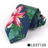 Wedding Men Floral Tie Skinny Cotton Casual Neck Tie Elegant Neckties Flower Print Fashionable Design - 19