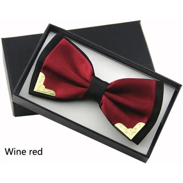 White Men Elegant Polyester Butterfly Bowtie Metal Corners Wedding Bowtie Party Bow Ties - STEVVEX Fashion - 712, bowtie, bowtie for men, bowties, boys bowtie, butterfly bowtie, casual bowtie, classic bowtie, double layer bowtie, elegant bowtie, fashion bowtie, fashionable bowtie, mens bowtie, metal corner bowtie, metal edges bowtie, modern bowtie, new design bowtie, party bowtie, printed bowtie, retro bowtie, stylish bowtie, trendy bowtie, unique bowtie, vintage bowtie, wedding bowtie - Stevvex.com