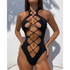 White One Piece Women Fashion Lace-up Plunge Swimsuit Sleeveless Solid Swimwear For Girls - STEVVEX Fashion - 711, beach swimsuit, black swimsuit, elegant swimsuit, luxury swimsuit, one piece swimsuit, one piece swimwear, red swimsuit, swimsuit, white swimsuit, woman, woman swimsuit, Woman swimwear, women swimwear - Stevvex.com