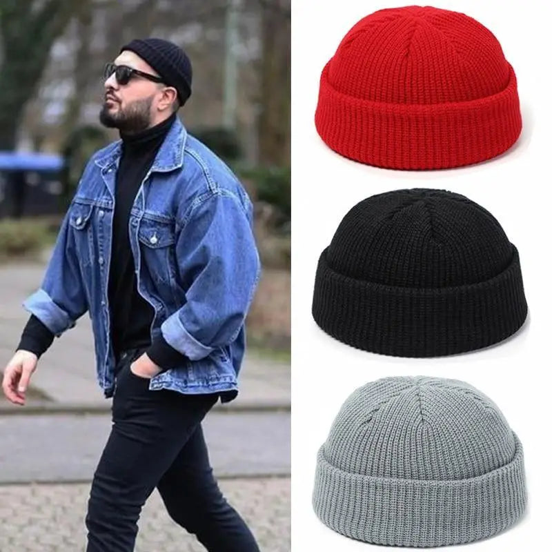 Winter Colorful Modern Cap Retro Wool Knit Lightweight Beanie Warm Comfortable Unisex Caps - STEVVEX Fashion - 706, autumn caps, beanies, caps, caps for autumn, caps for men, caps for winters, comfortable beanies, comfortable caps, hats, knitted caps, mens beanie, mens cap, retro beanies, retro caps, skullcap for men, soft beanies, soft caps, solid color caps, stretchable beanies, stretchable caps, winter beanies, winter caps - Stevvex.com