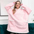 Winter Oversized Wearable Blanket Women Hoodies Sweatshirt TV Blanket With Sleeves Pullover Warm Soft Unisex Hoody Comfortable Sweatshirts For Autumn - STEVVEX Fashion - 722, Blanket With Sleeves Pullover, Clothes, comfortable hoodie, Giant Wearable Blanket, Hoodie, Oversized Blanket, Oversized Hoody, Oversized Wearable Blanket, soft hoodie, TV Blanket, TV Blanket With Sleeves, Warm Hoodie, Wearable Blanket, Winter Warm Hoodies, Women Hoodies, Women Sweatshirt - Stevvex.com