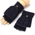 Winter Warm Thickening Wool Gloves Knitted Flip Fingerless Exposed Finger Thick Gloves Mittens Soft Cold Weather Women Gloves - STEVVEX Fashion - 717, autumn, autumn gloves, blue gloves, cute gloves, female gloves, Fingerless Gloves, glove, gloves, gloves for winter, modern gloves, Soft Gloves, stylish gloves, thick gloves, warm gloves, winter gloves - Stevvex.com