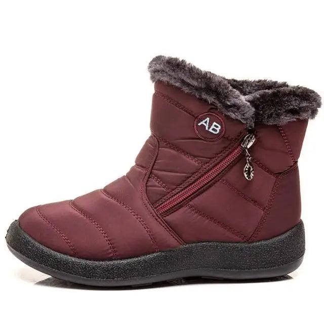 Winter Waterproof Womens Boots Elegant Cotton Fabric Soft Comfortable Warm Design For Women - ALLURELATION - Black Boots, Boots, Cotton Fabric Boots, Elegant Boots, Modern, New Style, Strong Boots, Stylish Boots, Waterproof Boots, Winter Boots, Winter Women Boots, Women Boots, Womens Boots - Stevvex.com