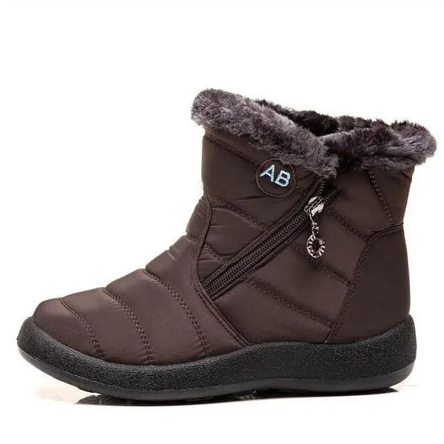 Winter Waterproof Womens Boots Elegant Cotton Fabric Soft Comfortable Warm Design For Women - ALLURELATION - Black Boots, Boots, Cotton Fabric Boots, Elegant Boots, Modern, New Style, Strong Boots, Stylish Boots, Waterproof Boots, Winter Boots, Winter Women Boots, Women Boots, Womens Boots - Stevvex.com