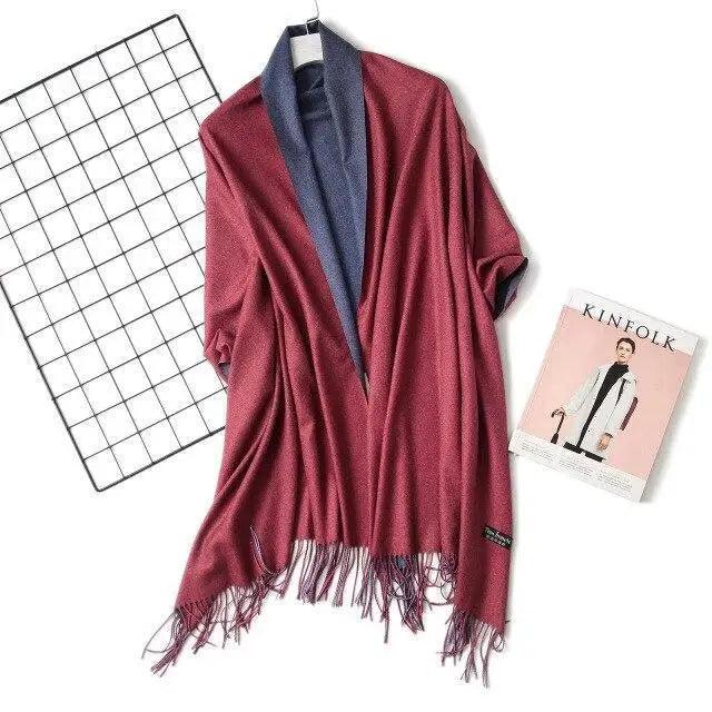 2021 Winter Women Scarf Fashion Solid Soft  Scarves For Lady Shawls Wrap Casual Wear Travel Friendly For Winter - Treko - 2021 trends, beach scarfs, birthday gifts, casual scarfs, fashion 2021, fashion scarfs, fashionable scarfs, new trend 2021, scarfs, scarfs for women, stylish scarfs, travel scarfs, trends 2021, trendy fashionable scarfs, trendy scarfs, trendy scarfs 021, trendy scarfs for women, winter scarfs- Stevvex.com