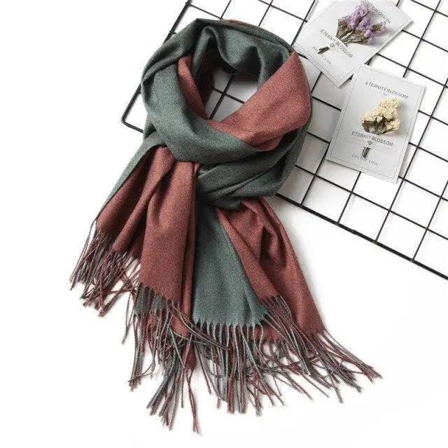 2021 Winter Women Scarf Fashion Solid Soft  Scarves For Lady Shawls Wrap Casual Wear Travel Friendly For Winter - Treko - 2021 trends, beach scarfs, birthday gifts, casual scarfs, fashion 2021, fashion scarfs, fashionable scarfs, new trend 2021, scarfs, scarfs for women, stylish scarfs, travel scarfs, trends 2021, trendy fashionable scarfs, trendy scarfs, trendy scarfs 021, trendy scarfs for women, winter scarfs- Stevvex.com