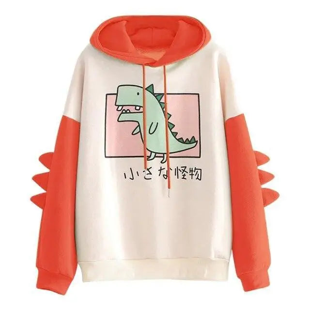 Winter Womens Hoodies Sweatshirt Dinosaur Print Long Sleeve Patchwork Tracksuit Oversize Pullover Hoodies Women - Treko - Casual Tracksuit, Cool Fashion, Cool Hoodies, female Fashion, Hoodies, Jaket Hoodies, Loose Hoodies, Luxury Hoodies, Modern Hoodies, New Hoodies, Stylish Hoodies, women fashion, women Hoodies- Stevvex.com