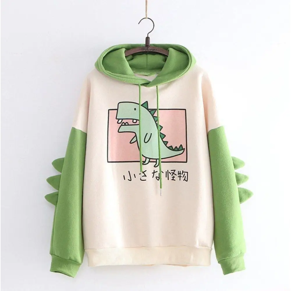 Winter Womens Hoodies Sweatshirt Dinosaur Print Long Sleeve Patchwork Tracksuit Oversize Pullover Hoodies Women - Treko - Casual Tracksuit, Cool Fashion, Cool Hoodies, female Fashion, Hoodies, Jaket Hoodies, Loose Hoodies, Luxury Hoodies, Modern Hoodies, New Hoodies, Stylish Hoodies, women fashion, women Hoodies- Stevvex.com