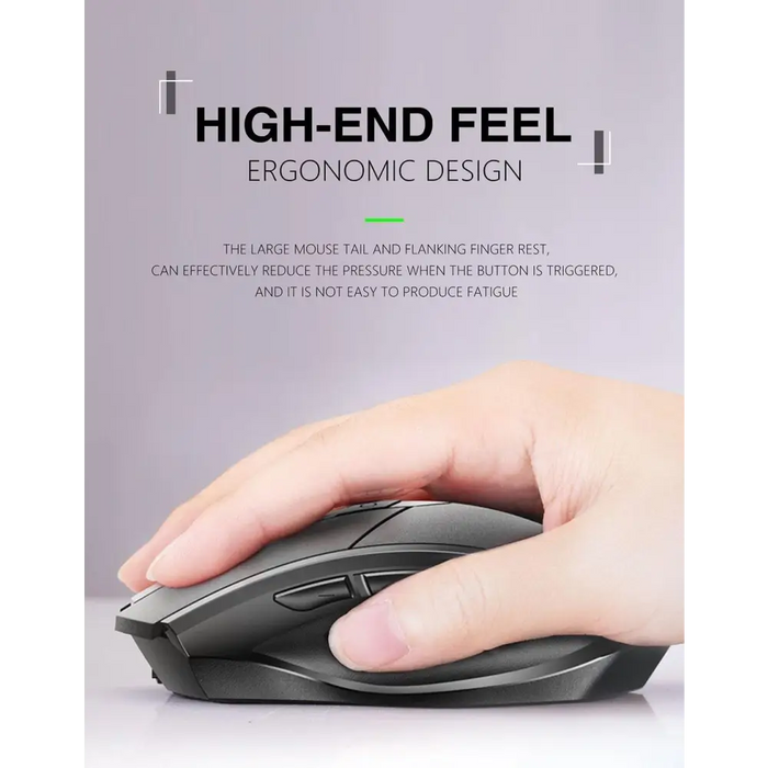 Wireless Design 2.4 GHz Ergonomic Mouse 1600 DPI USB Optical Bluetooth - Compatible Mouse Computer Gaming Mouse