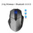 Wireless Design 2.4 GHz Ergonomic Mouse 1600 DPI USB Optical Bluetooth - Compatible Mouse Computer Gaming Mouse - Gray