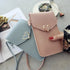 Women Bag Shoulder Transparent Bag Card Holders Girl Handbag Ladies PU Leather Clutch Phone Wallets Purse - ALU92990TUV